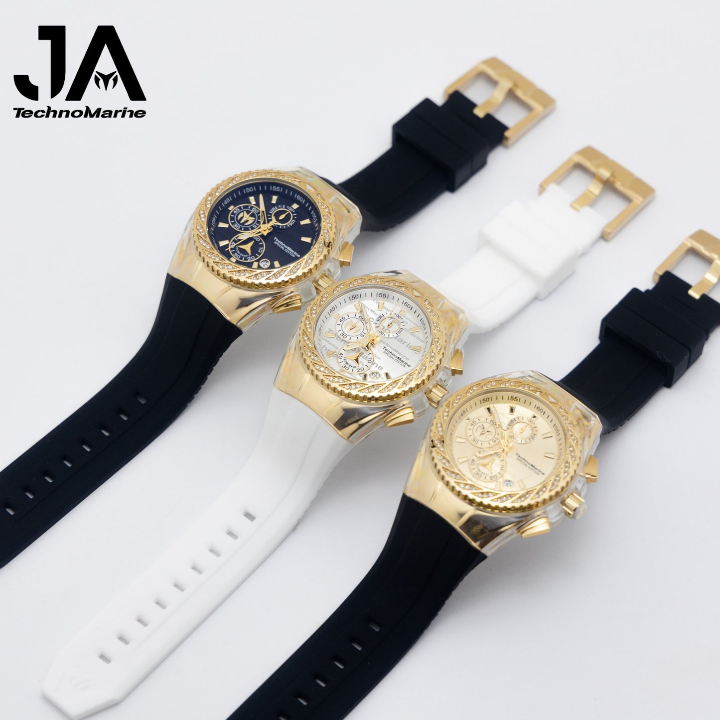 TechnoMarine Cruise Glitz Men's Watch 45mm, Diamond  + 5 % Descuento Adicional