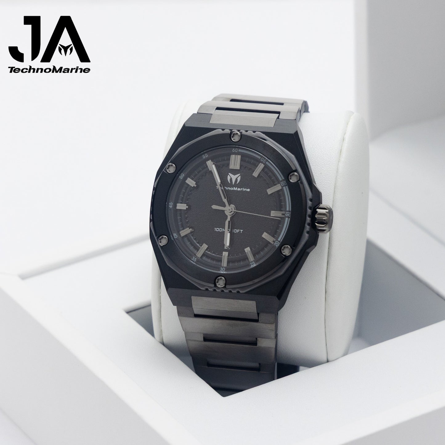 TechnoMarine Coral Coral Legacy Men's Watch - 45mm, Black Silver