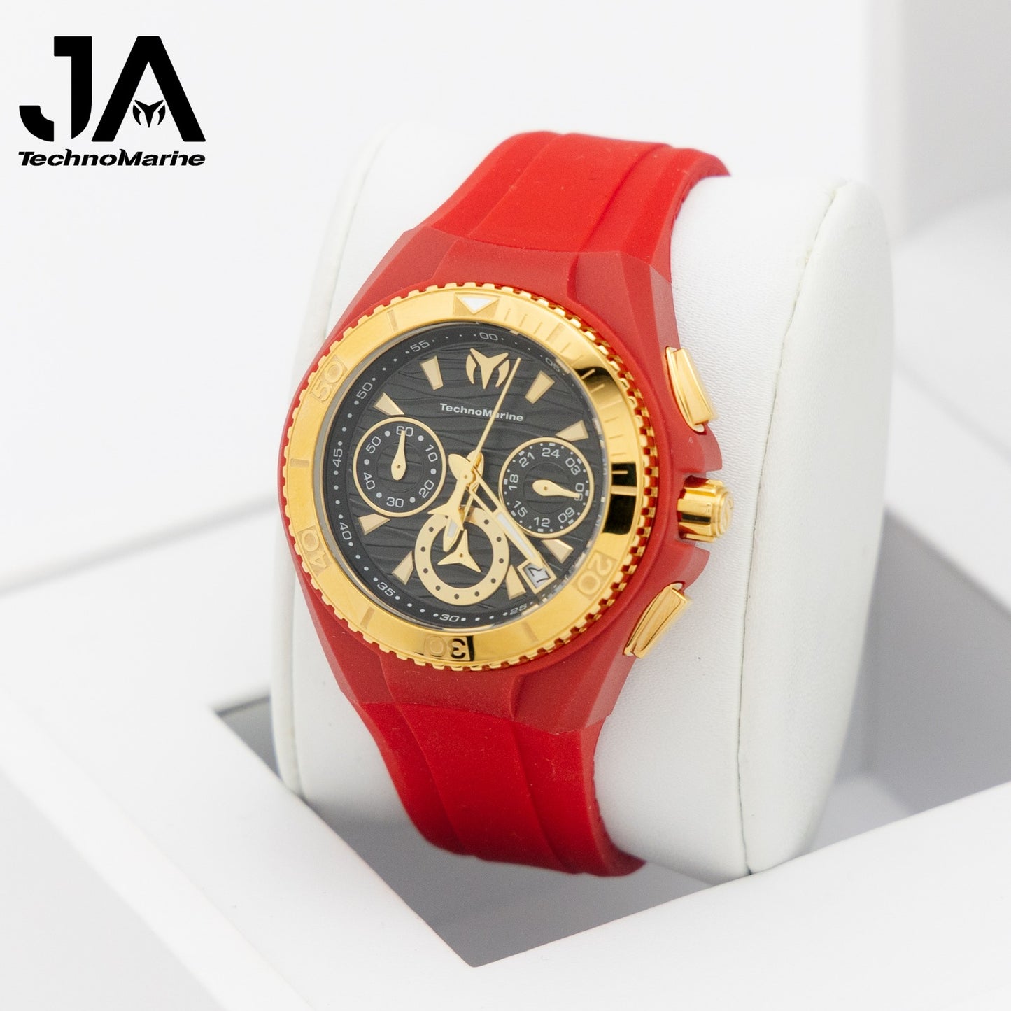 𝐓𝐄𝐂𝐇𝐍𝐎𝐌𝐀𝐑𝐈𝐍𝐄 Women's 40mm Cruise Dream Gold &amp; White
