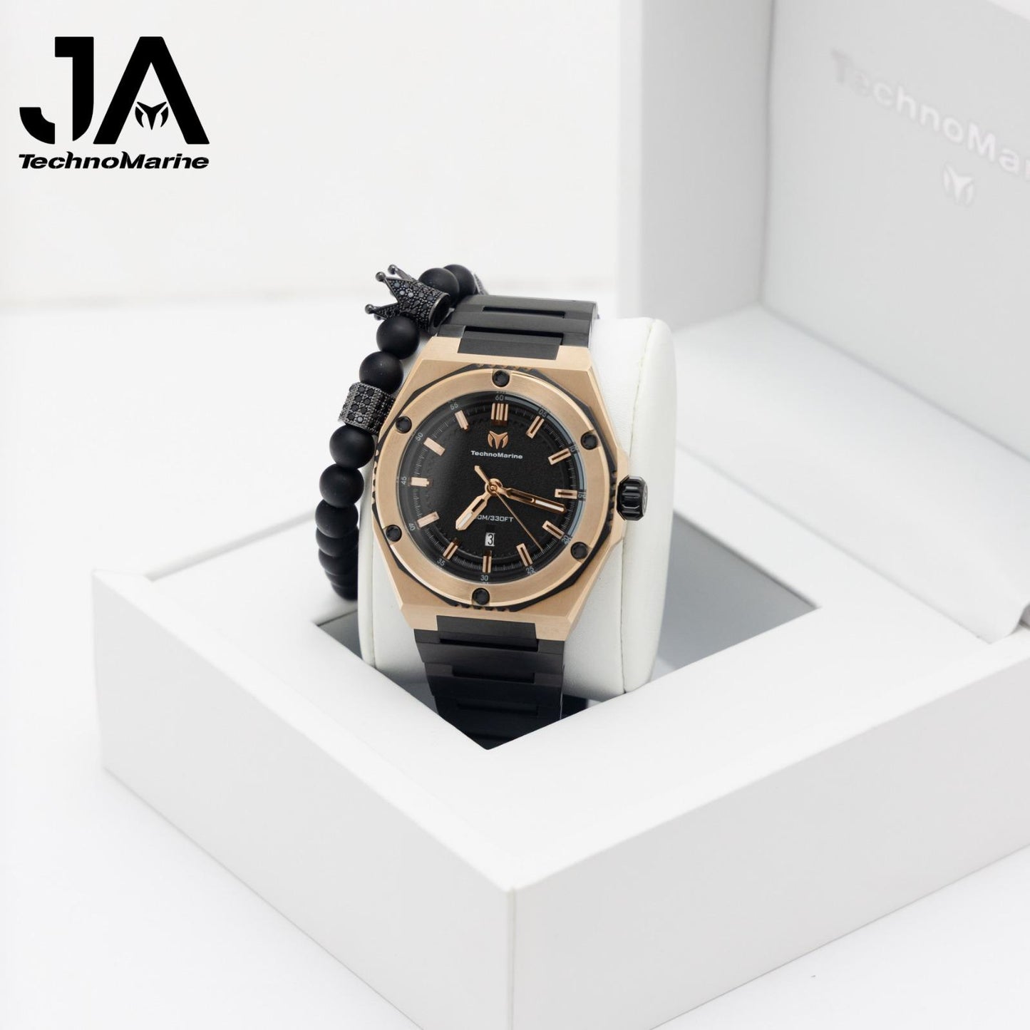 TechnoMarine Coral Coral Legacy Men's Watch - 45mm, Black Gris