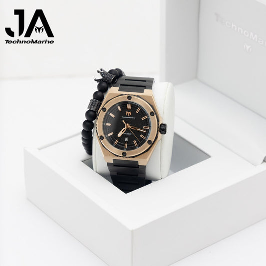 TechnoMarine Coral Coral Legacy Men's Watch - 45mm, Black Gris