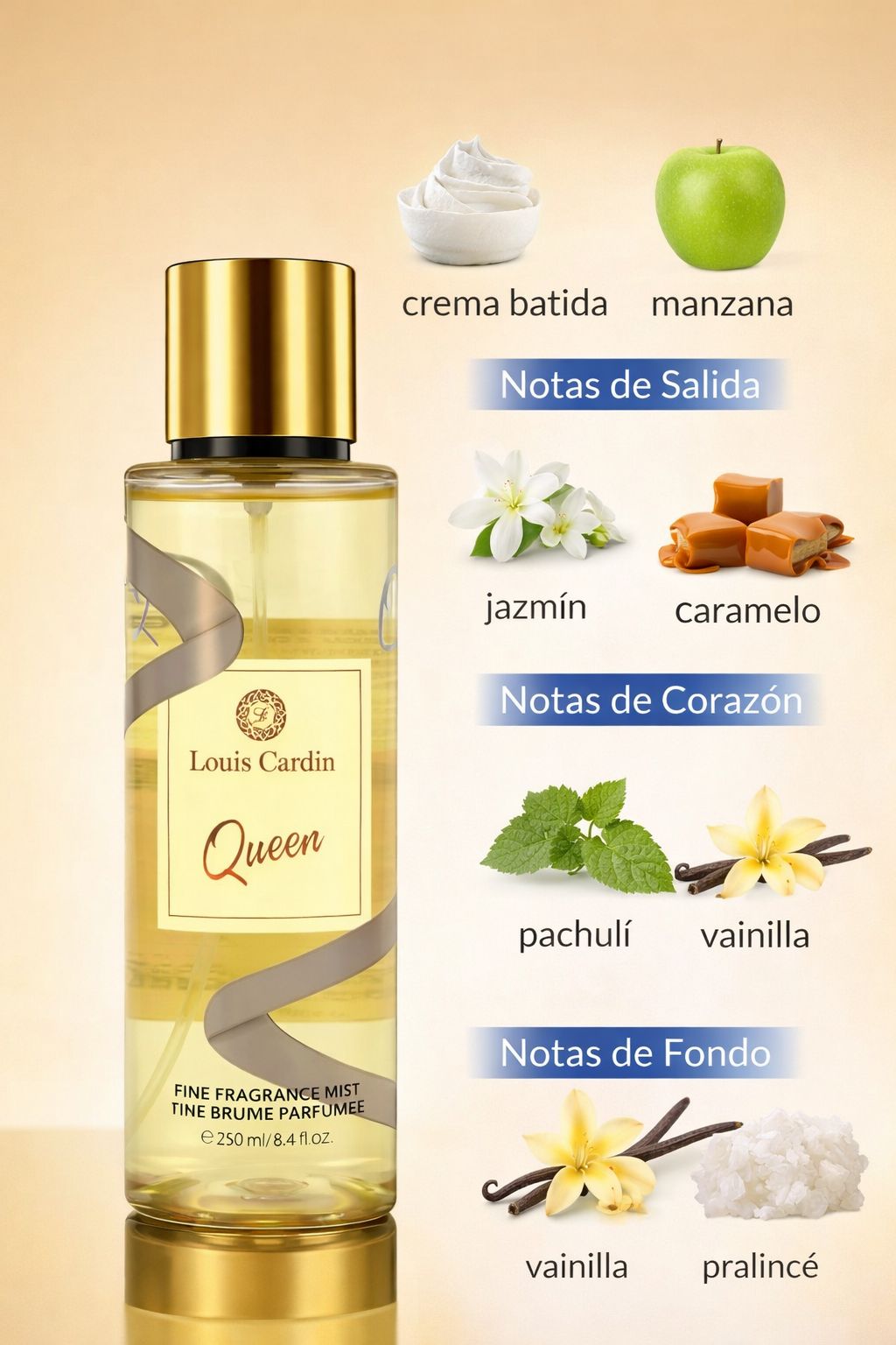 Fine Fragrance Mist Louis Cardin Queen 8.4oz