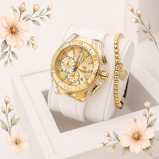 Technomarine Gold And Gold Women Cruise Star 40MM