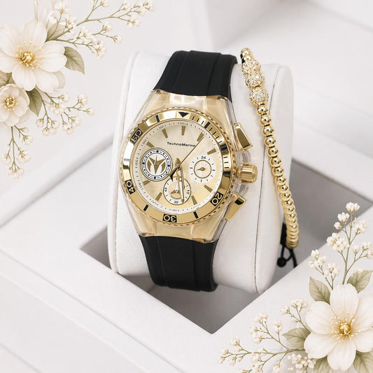 Technomarine Ladies Cruise Quartz Watch gold 40mm