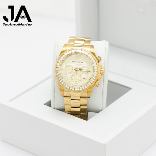 Technomarine Men Manta Ray Chronograph Quartz White Dial 42 mm