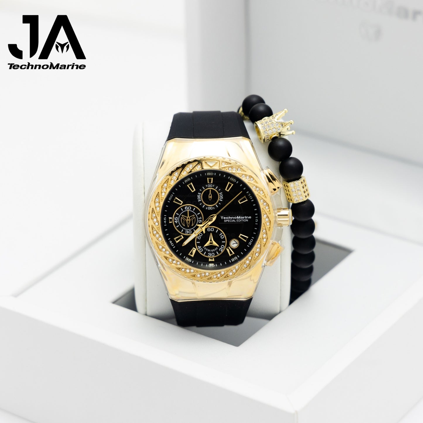 TechnoMarine Cruise Glitz Men's Watch 45mm, Diamond  + 5 % Descuento Adicional