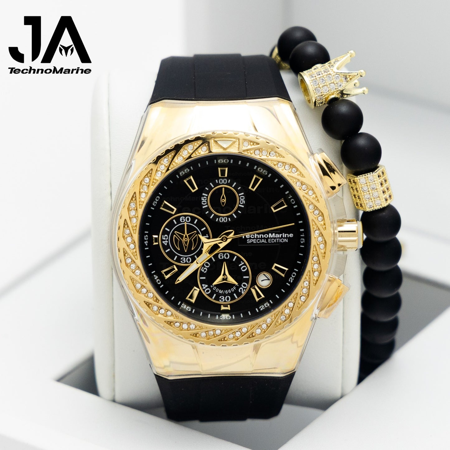 TechnoMarine Cruise Glitz Men's Watch 45mm, Diamond  + 5 % Descuento Adicional