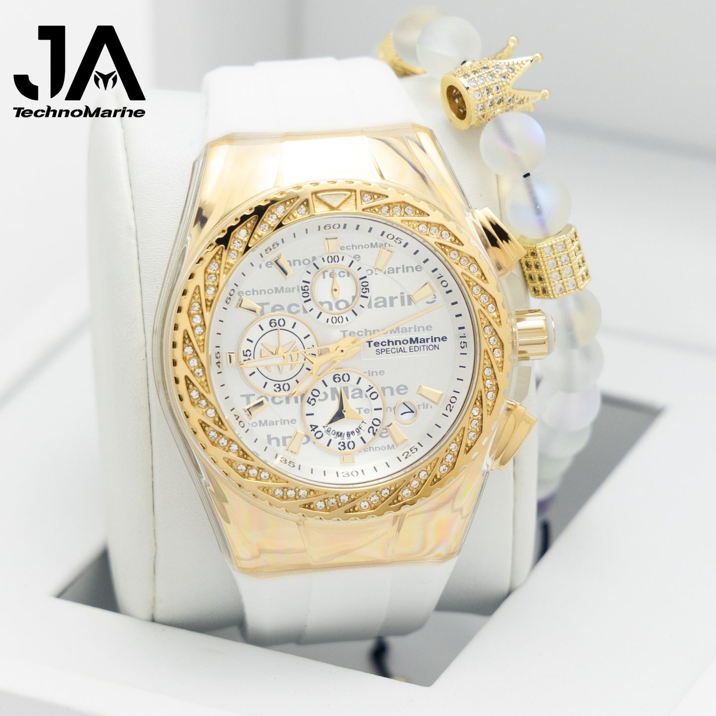 TechnoMarine Cruise Glitz Men's Watch 45mm,Diamond  + 5 % Descuento Adicional