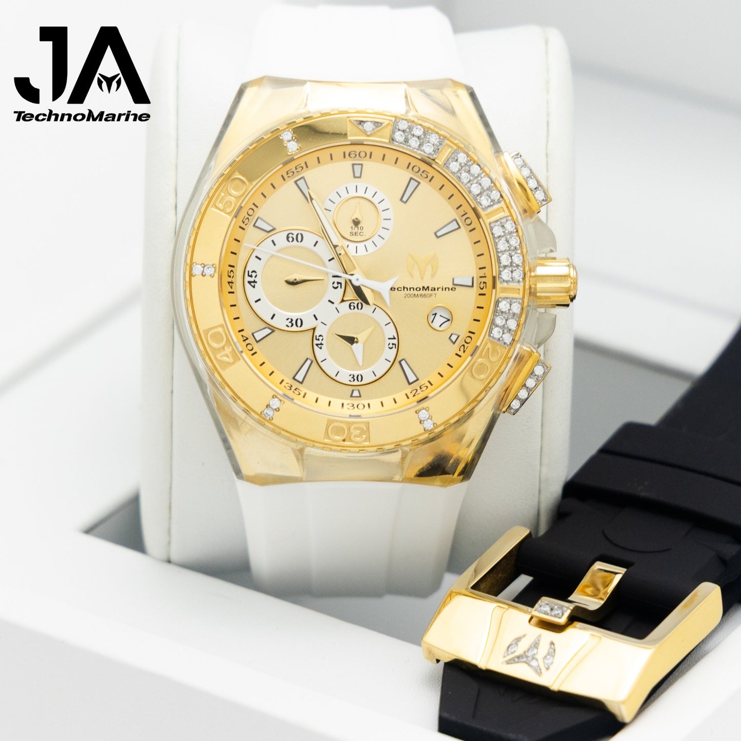 TECHNOMARINE Custom  Men's Cruise Star Qtz Chrono Gold Dial Men's Watch 