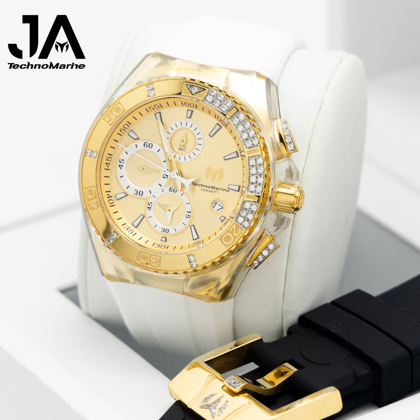 TECHNOMARINE Custom  Men's Cruise Star Qtz Chrono Gold Dial Men's Watch 