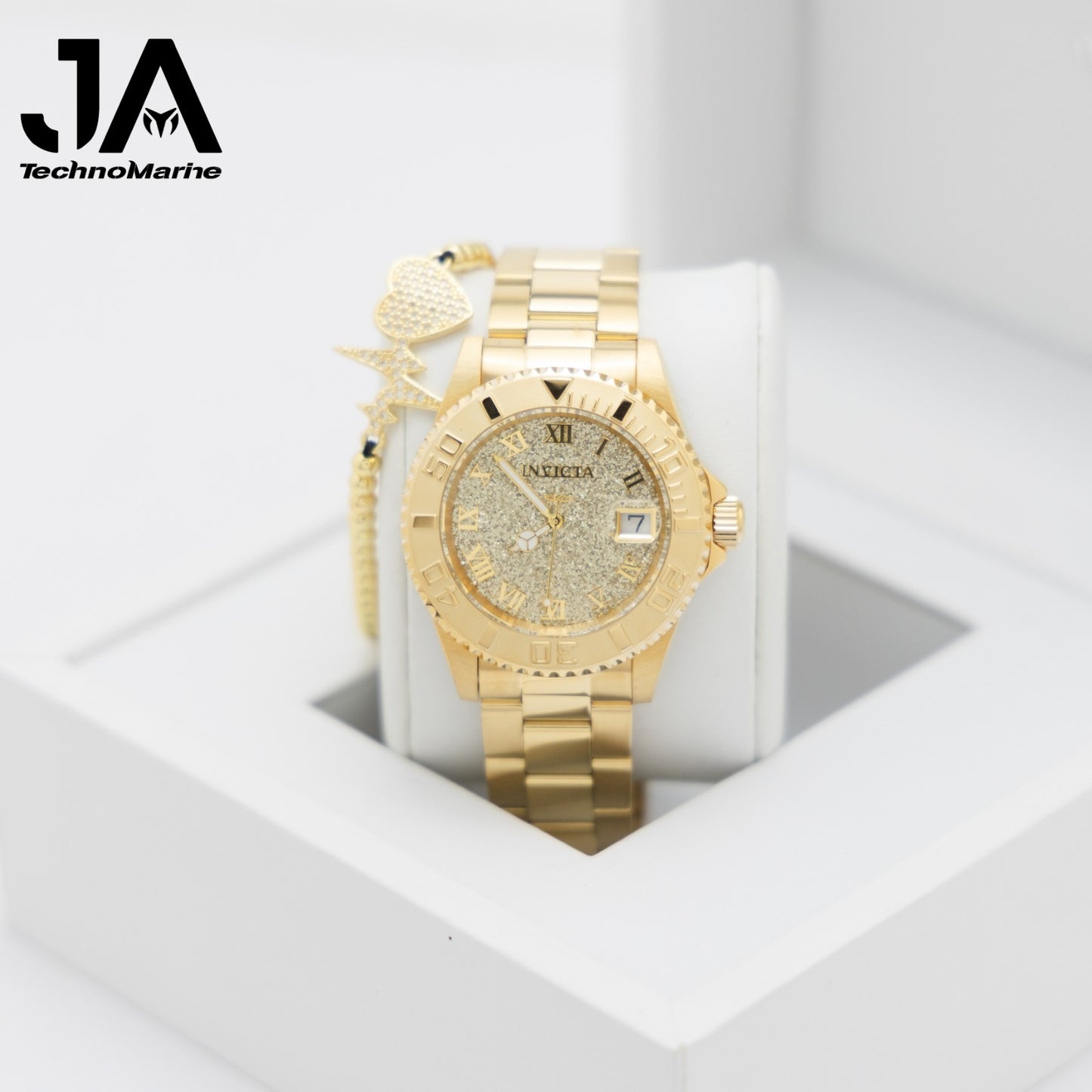 Invicta Angel Swiss Ronda 515 Caliber Women's Watch - 40mm, GOLD