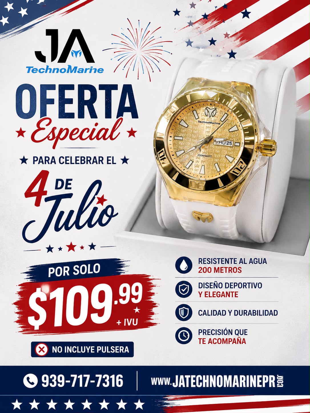 TechnoMarine Cruise Monogram Men's Watch - 47.8mm, Oro