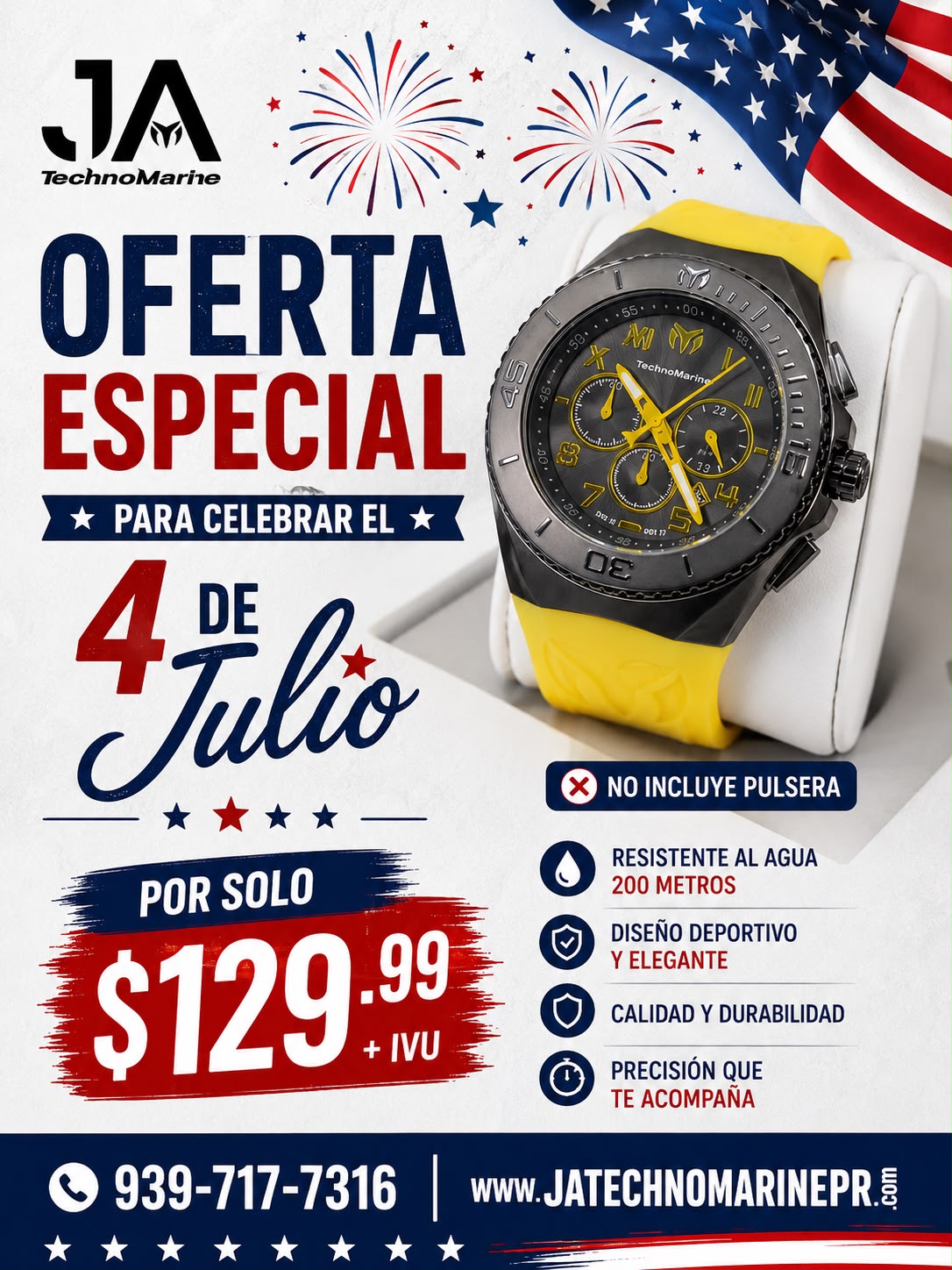 TechnoMarine Manta Ocean Men's Watch - 48mm Amarillo