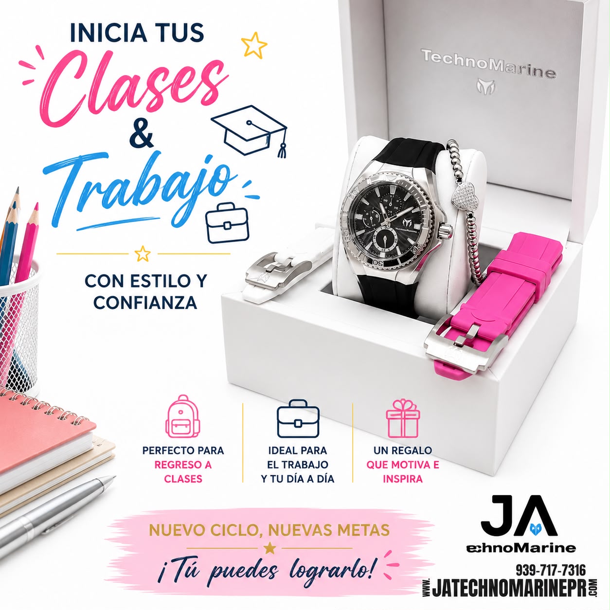 Technomarine 40mm Cruise Chronograph Quartz Silver  Dial Unisex Watch Una Pulsera Gratis