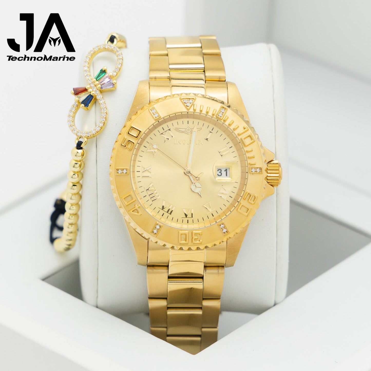 Invicta Pro Diver  Caliber Women Watch - 40mm, Gold