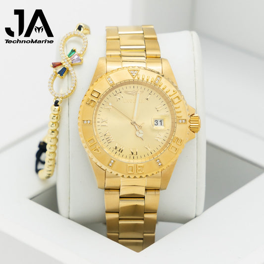 Invicta Pro Diver  Caliber Women Watch - 40mm, Gold