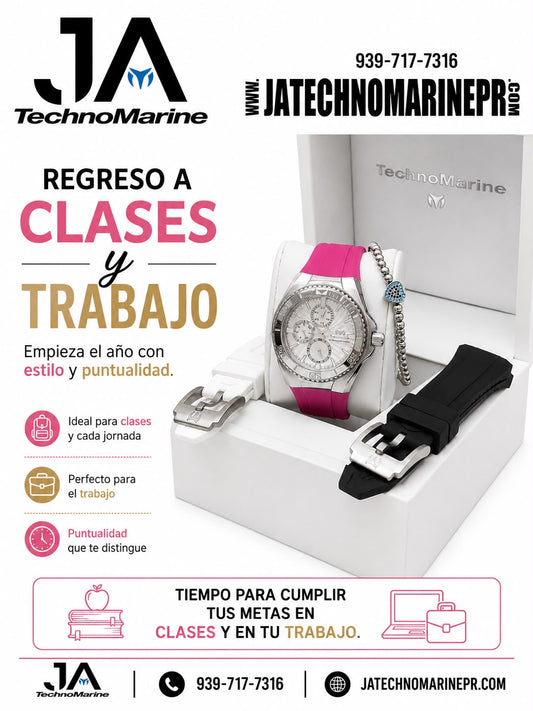 Technomarine 40mm Cruise Chronograph Quartz Silver  Dial Unisex Watch Una Pulsera Gratis
