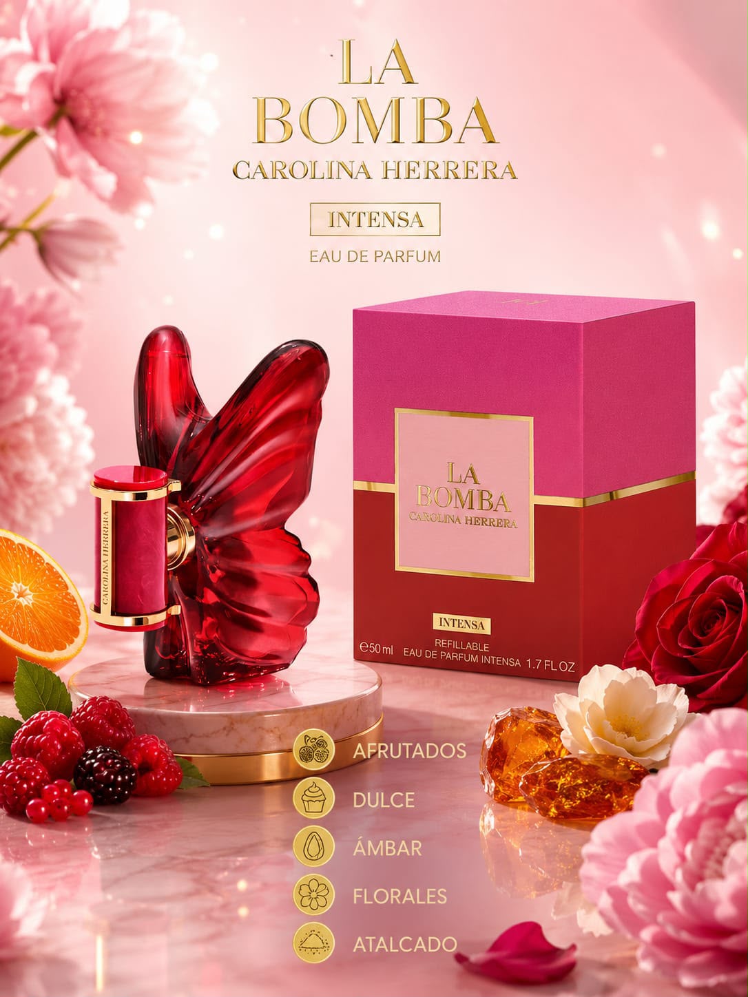 La Bomba Intense Carolina Herrera para Mujeres 1.7oz