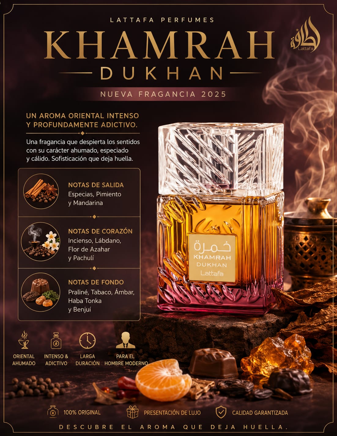 KHAMRAH DUKHAN 3.4 oz +5% DESCUENTO