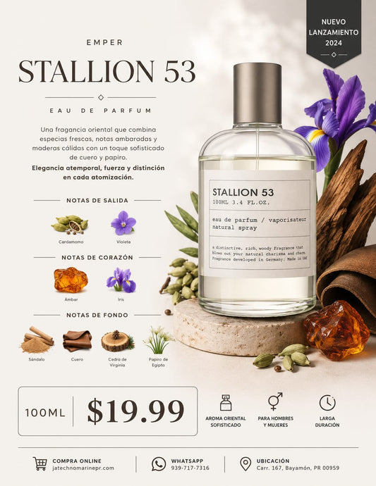STALLION 53 3.4 OZ 5% DE DESCUENTO ADICIONAL TOTAL DESCUENTO APLICADO $25.75