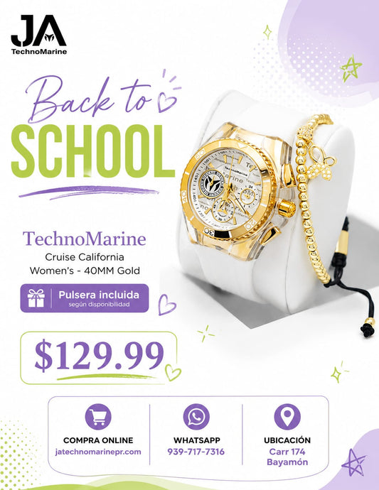 TechnoMarine Cruise California Women’s - 40MM Gold