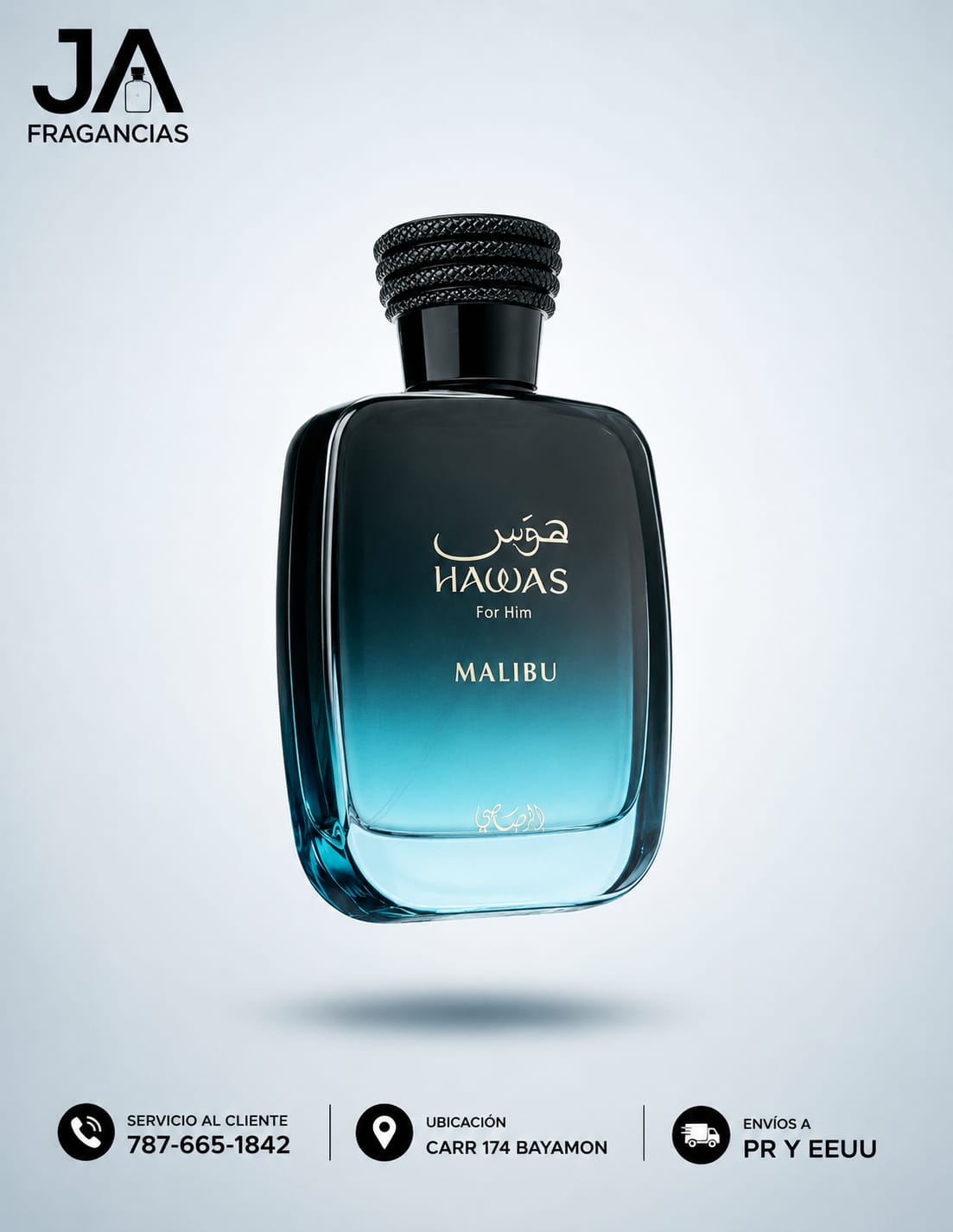Hawas Malibu Rasasi 3.38OZ + 5% De Descuento