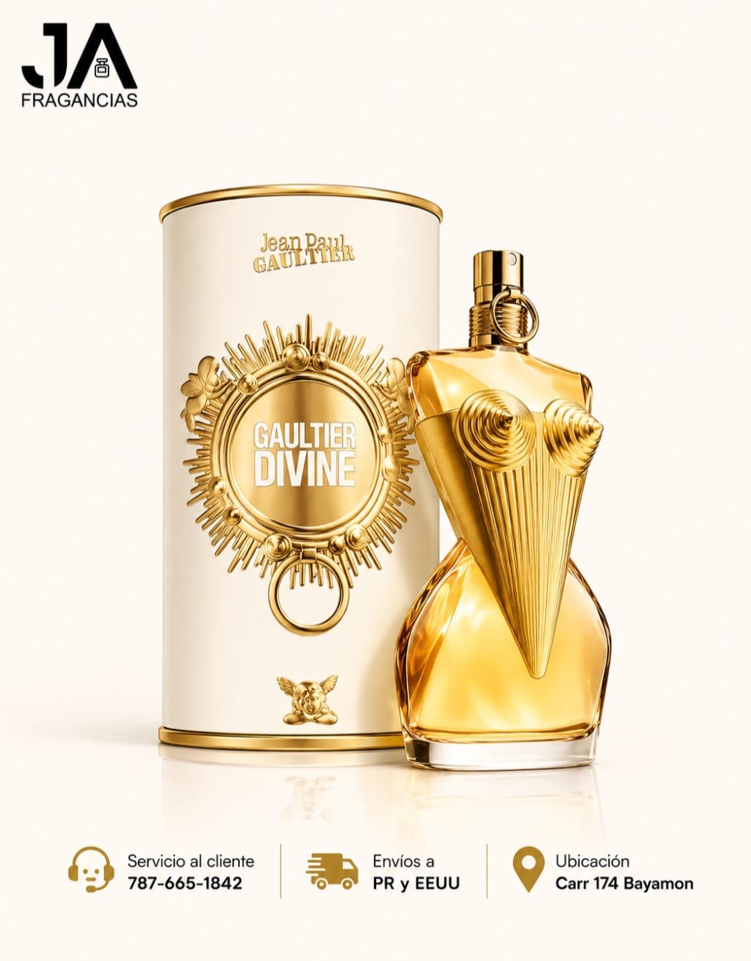 JEAN PAUL GAULTIER DIVINE 3.4 OZ  + 5 % Descuento Adicional