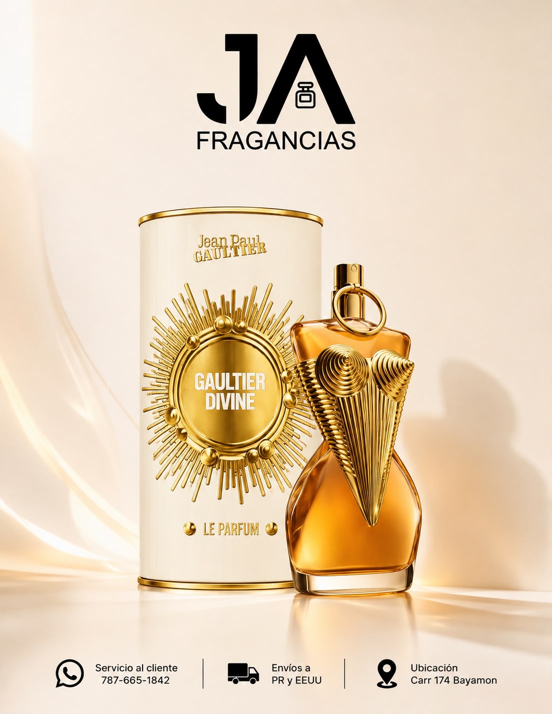JEAN PAUL GAULTIER DIVINE LE PARFUM 3.4 OZ + 5 % Descuento Adicional