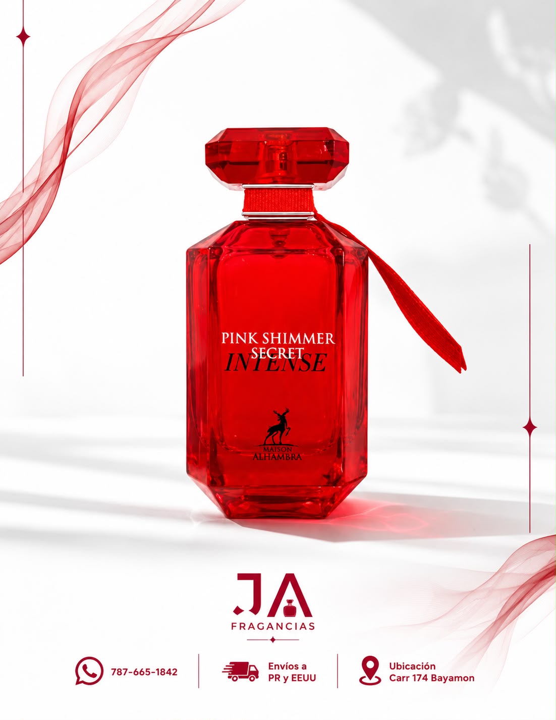 Pink Shimmer Secret Intense Maison Alhambra para Mujeres + 5 % Descuento Adicional
