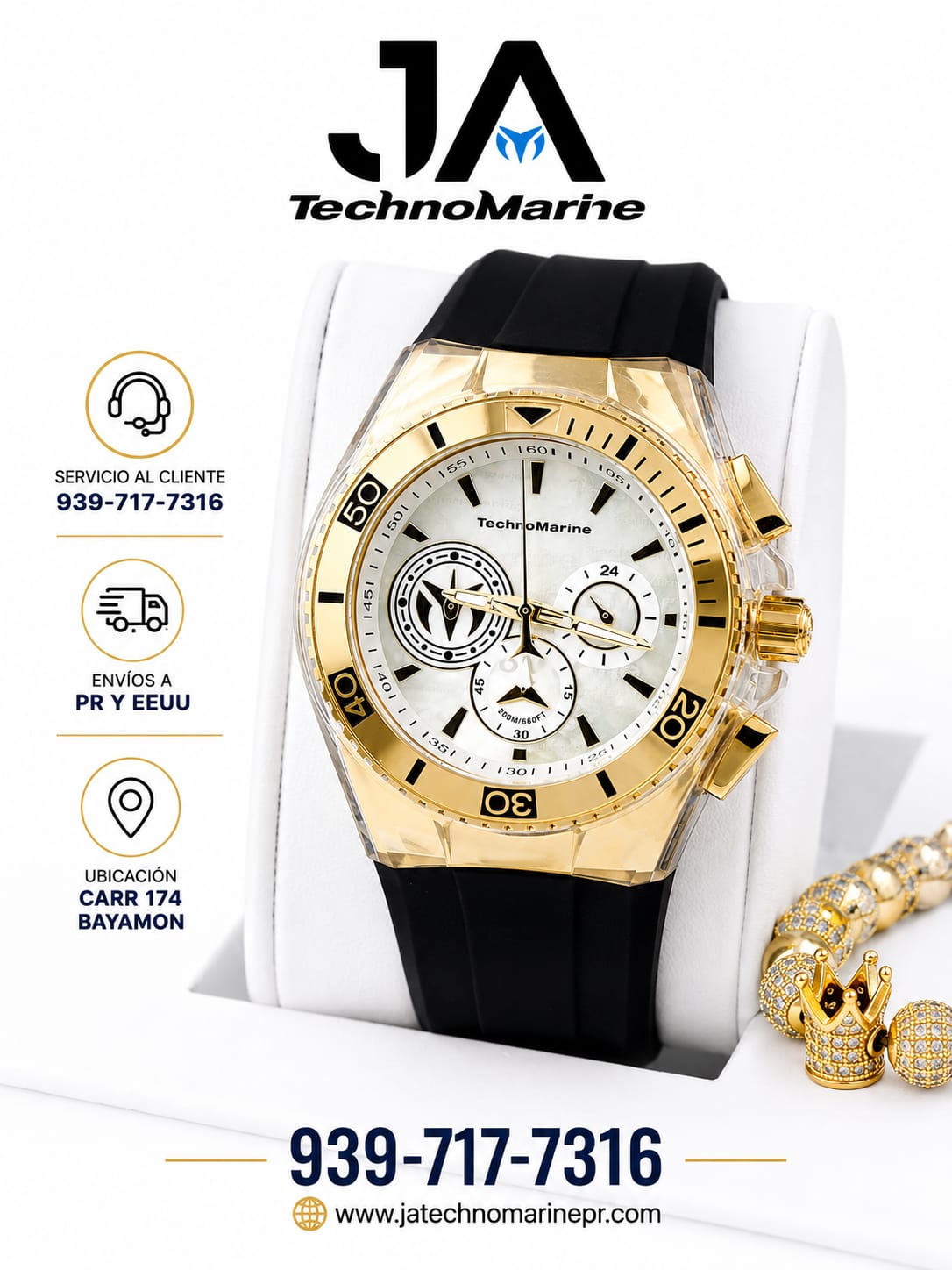 Technomarine Hombre Cruise California Men's Watch w/ Metal, & Oyster Dial