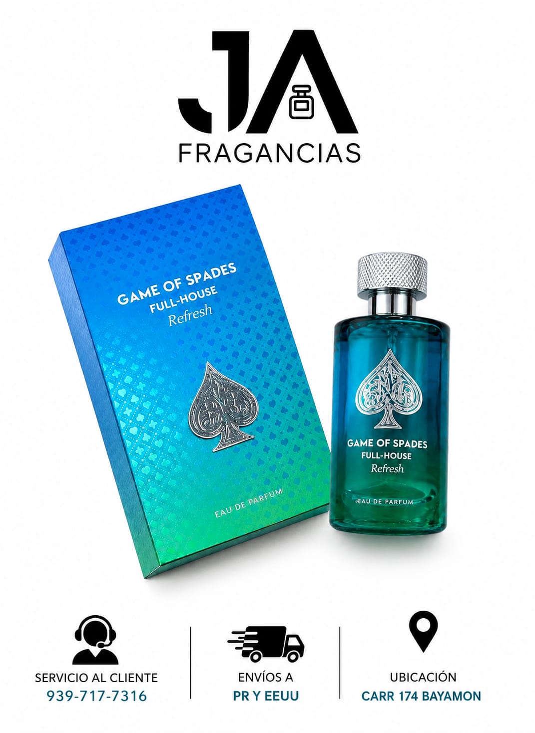 Game of Spades Full-House Refresh 3.4oz  5 % Descuento Adicional