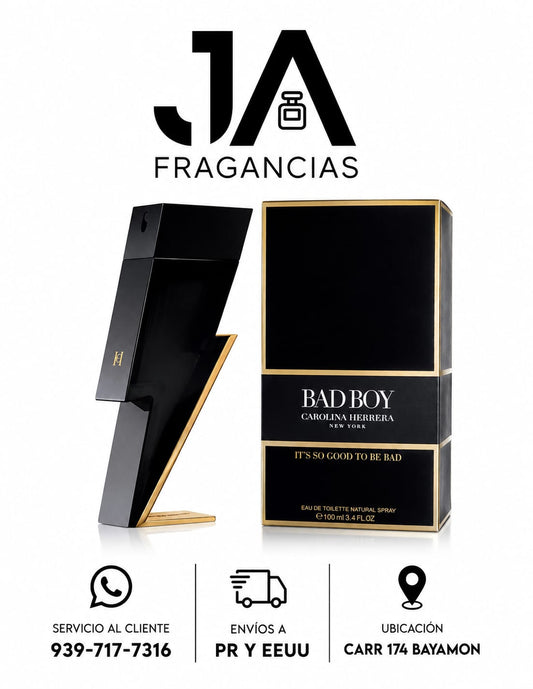 Bad boy by Carolina Herrera 3.4 Eau de Toilette  5 % Descuento Adicional