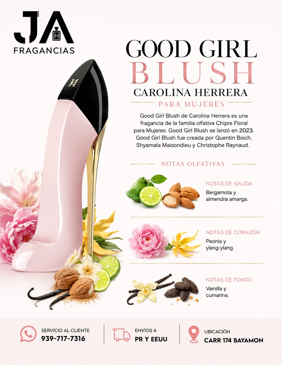 GOOD GIRL BLUSH By Carolina Herrera 2.7 OZ 5 % Descuento Adicional