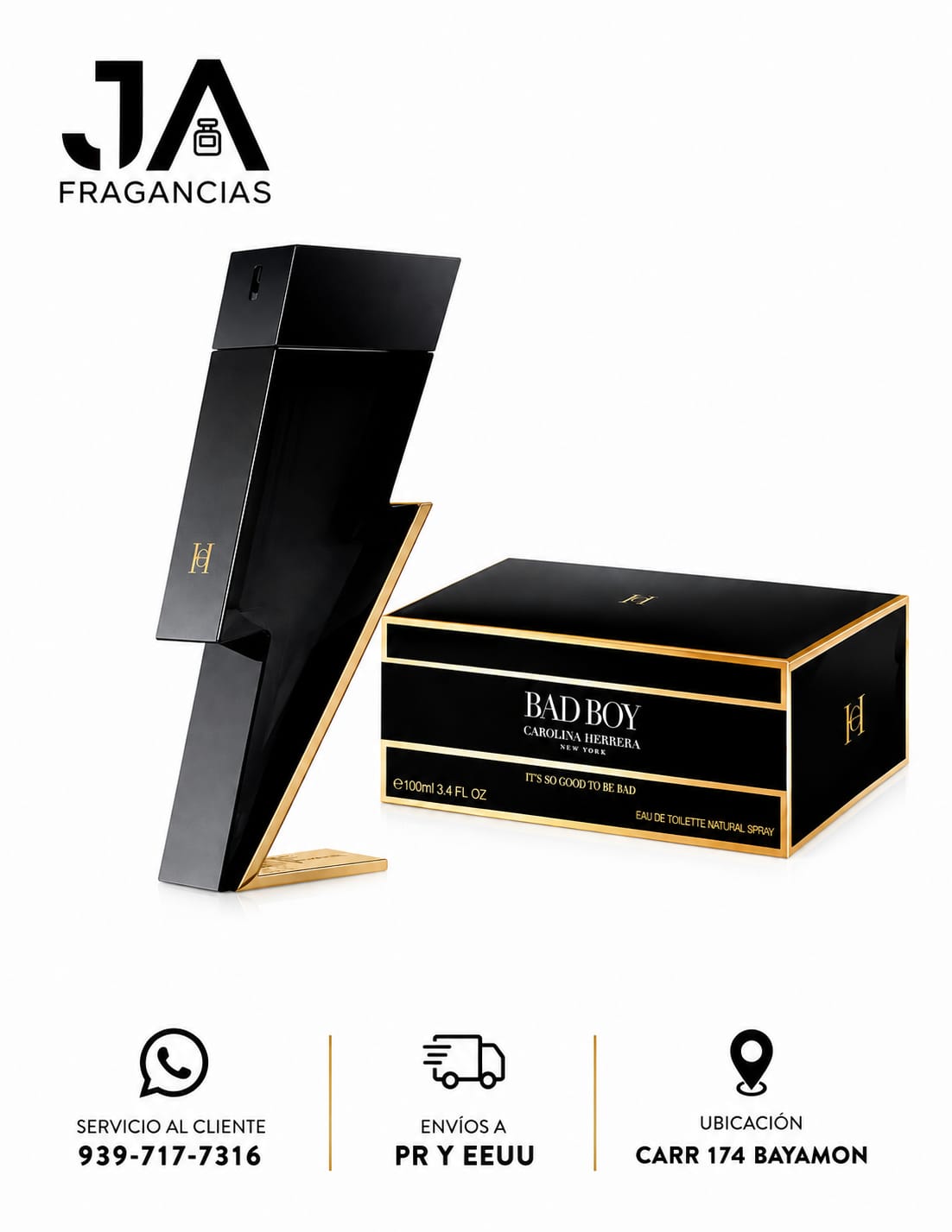 BAD BOY By Carolina Herrera 5.1 oz 5% Descuento Adicional