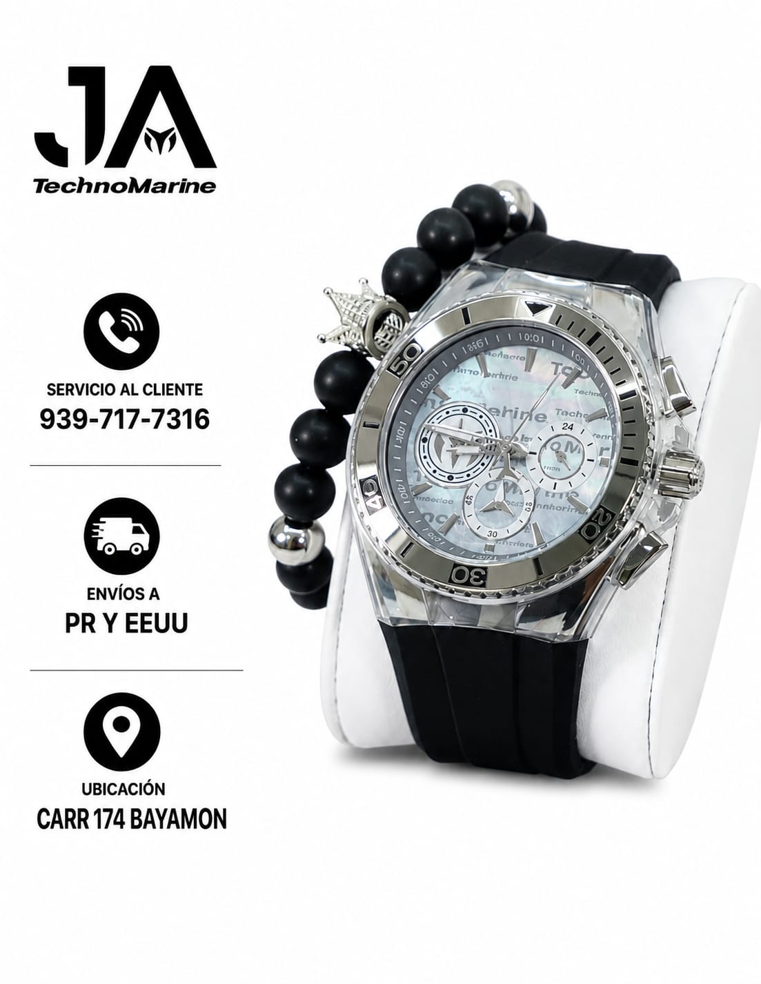 Technomarine Hombre Cruise California Men's Watch w/ Metal, & Oyster Dial 46.65mm