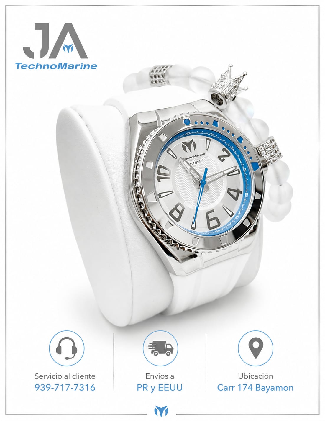 TechnoMarine Lusso Mare Men's Watch White 44mm