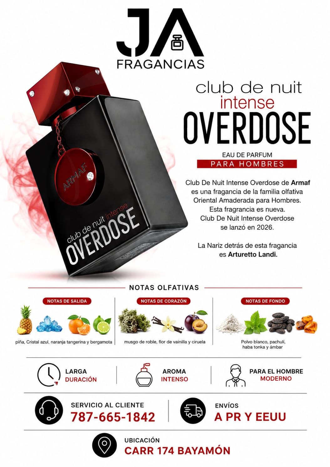 Club de Nuit Intense Overdose de Armaf 3.4oz 5% Descuento Adicional