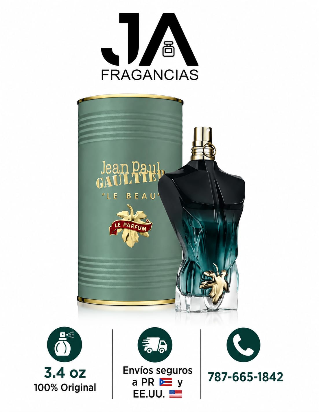 Jean Paul Gaultier Le Beau LE PARFUM Intense 4.2 oz