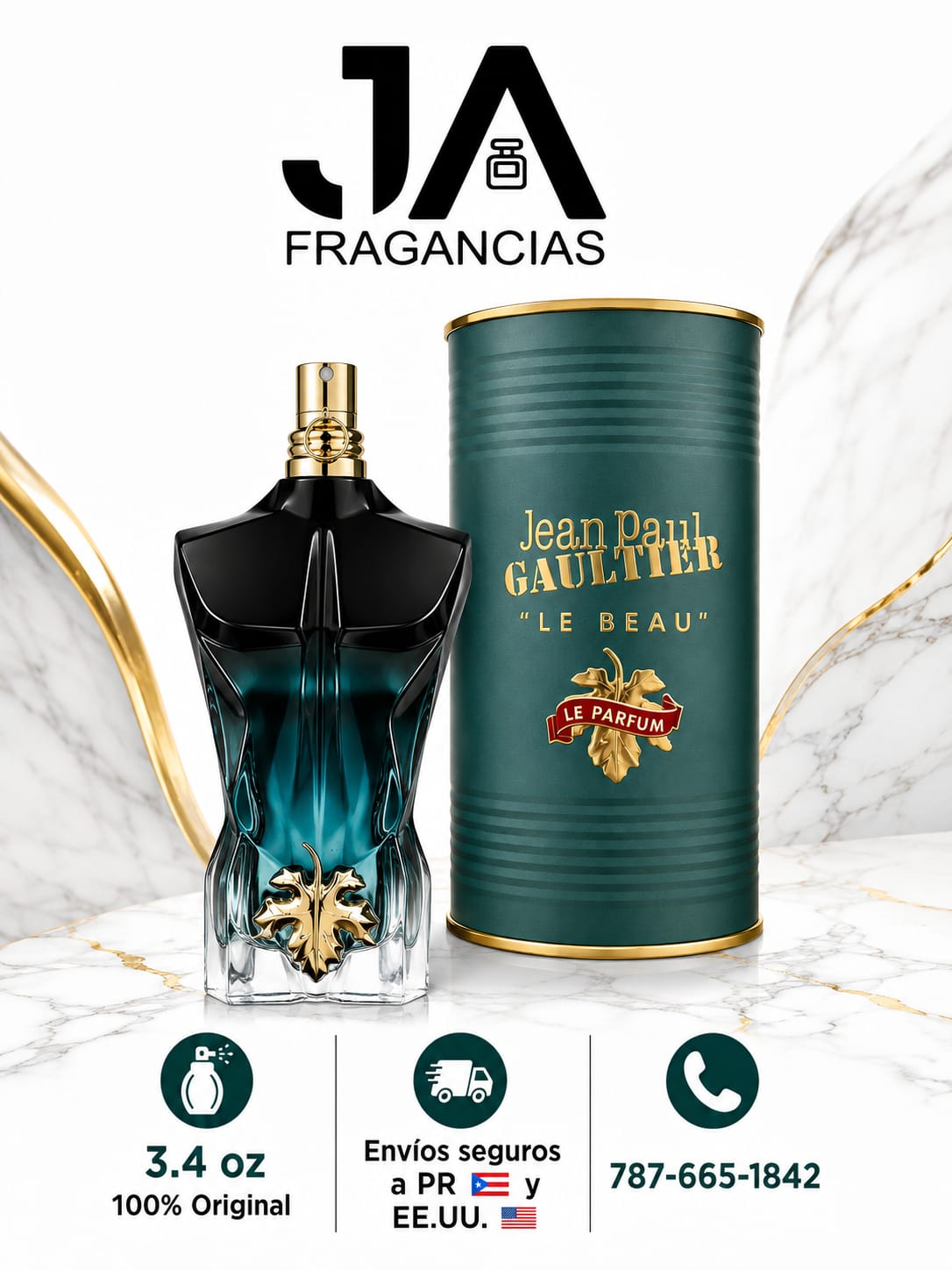 Jean Paul Gaultier Le Beau LE PARFUM Intense 4.2 oz
