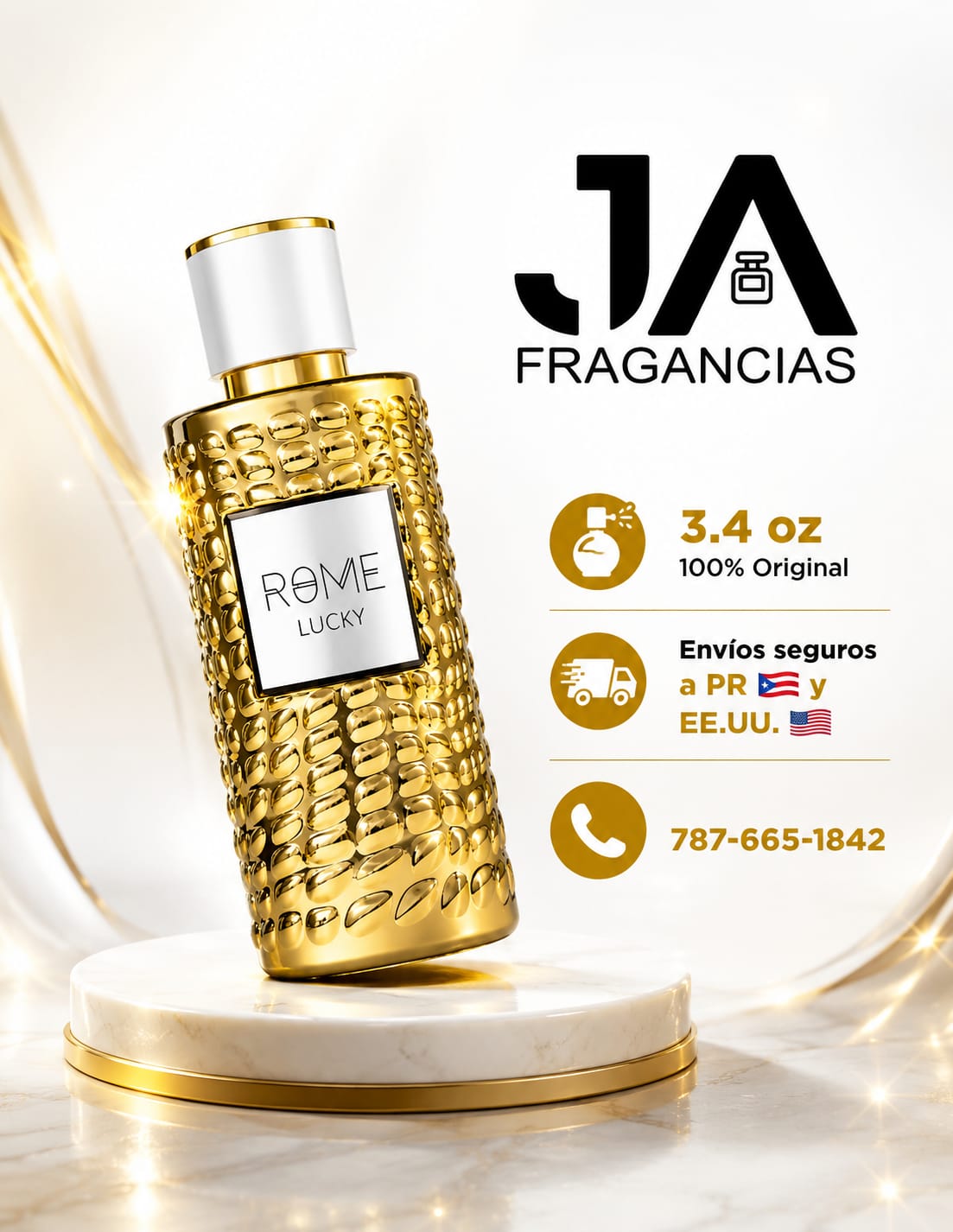 ROME LUCKY Mast Perfume 3.4oz 5% Descuento Adicional