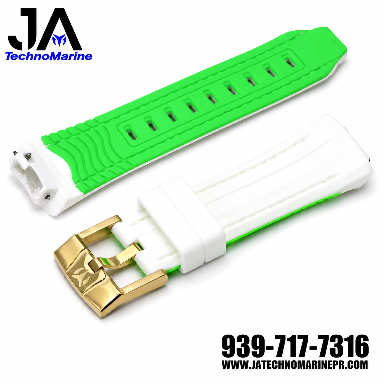 White and Green Men's Straps 44-45-46 