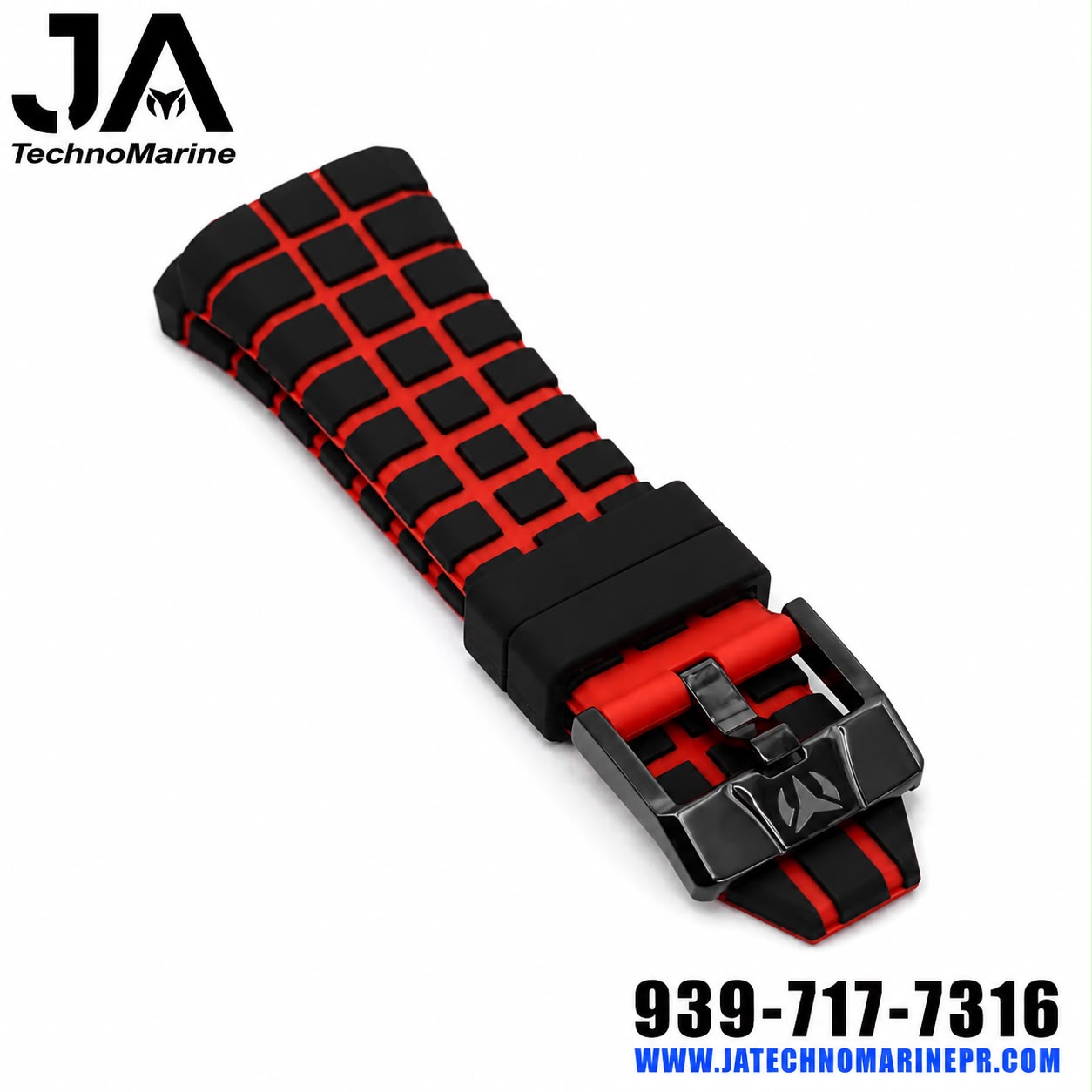Correas Hombre 44-45-46 mm Pasador Negra & Roja 100% Original
