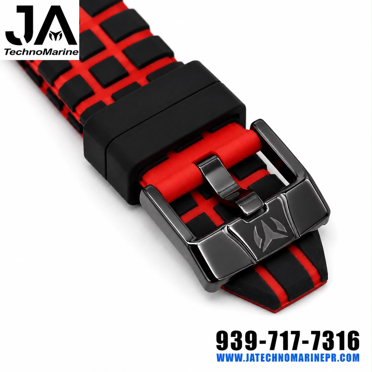 Correas Hombre 44-45-46 mm Pasador Negra & Roja 100% Original