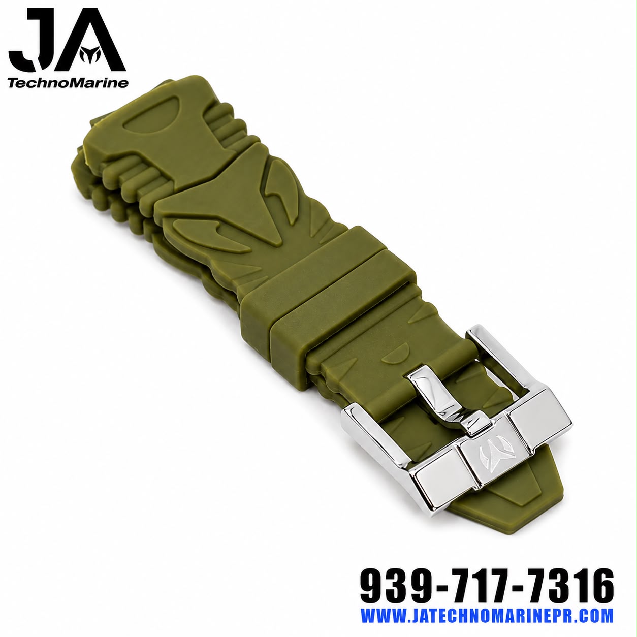 Correa hombre 44-45-46 mm Verde Militar 100% Original