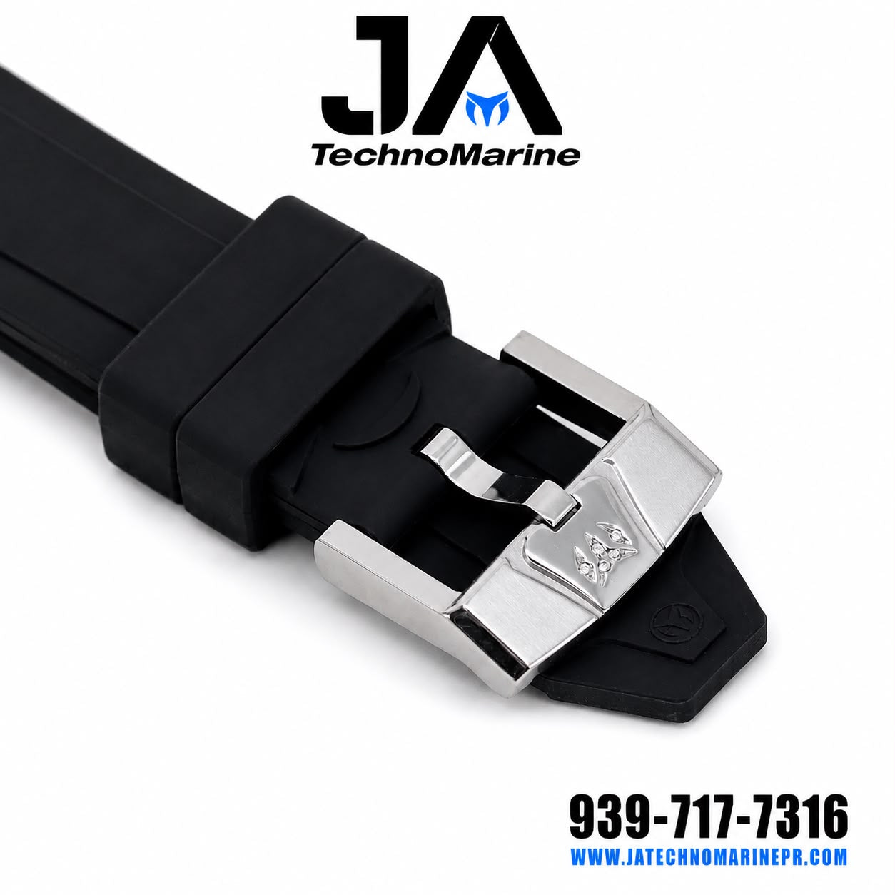 Correa 40mm Pasador Con Hebilla Custom Black