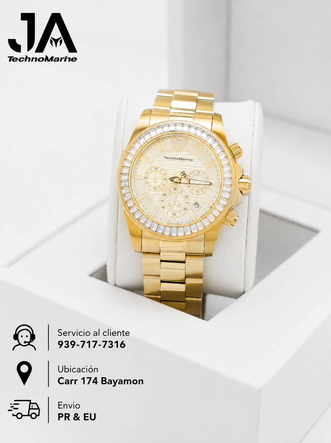 Technomarine Men Manta Ray Chronograph Quartz White Dial 42 mm