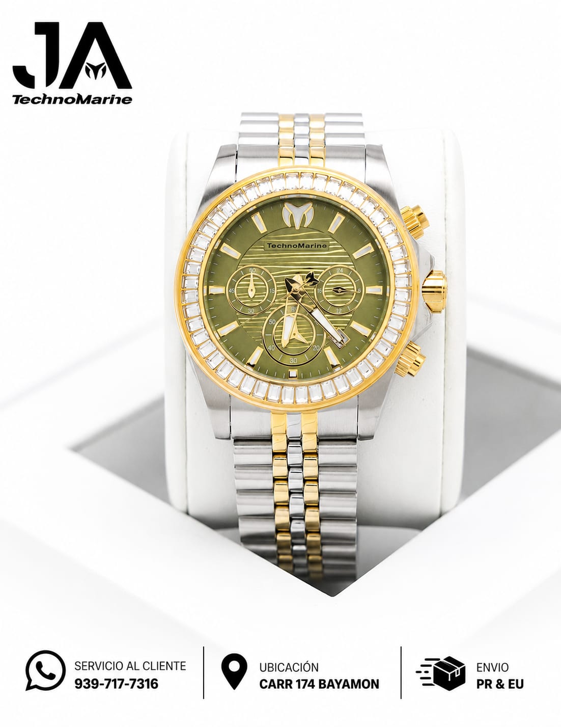 Technomarine Men Manta Ray Chronograph Quartz White Dial 42 mm