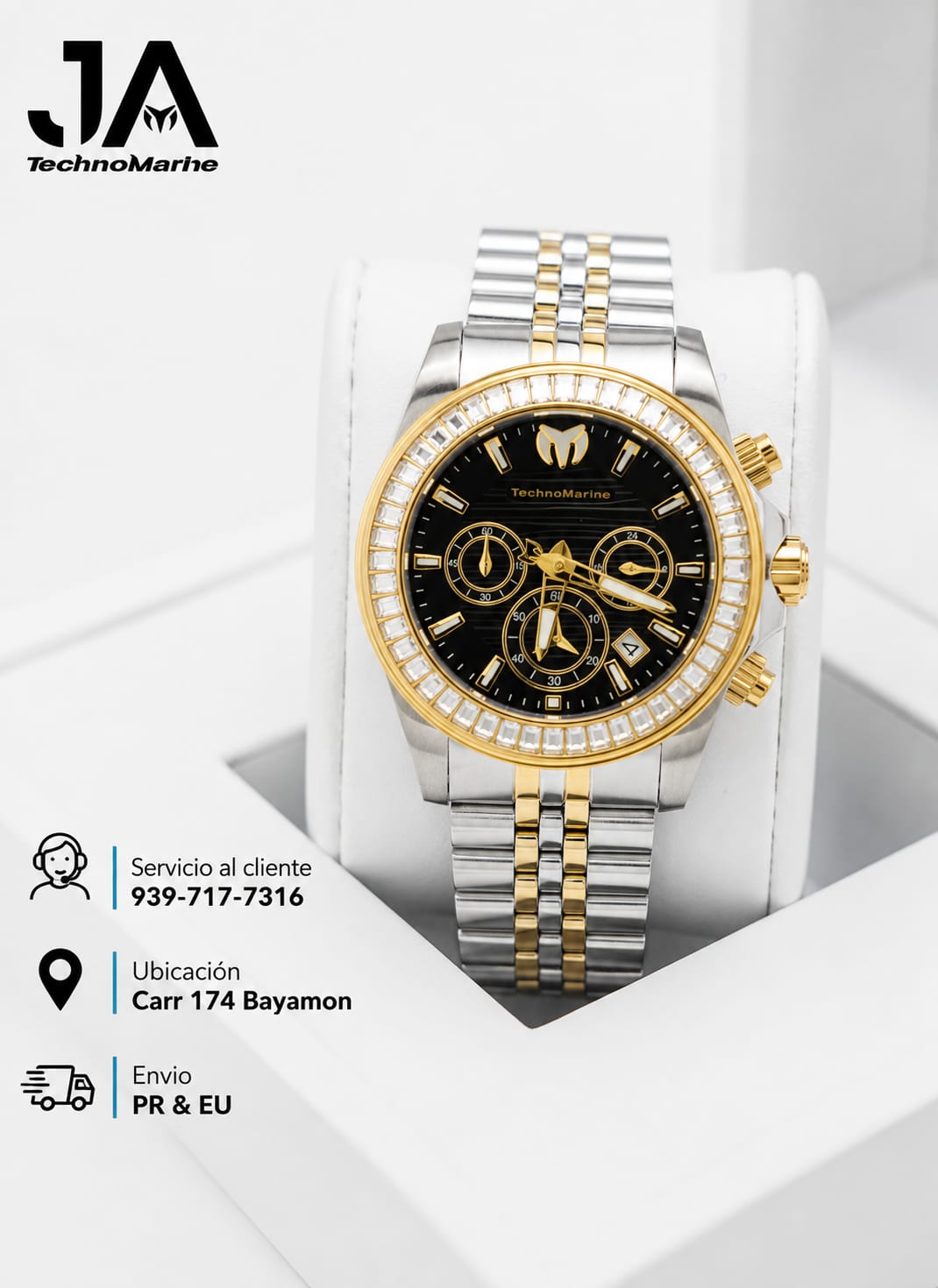 Technomarine Men Manta Ray Chronograph Quartz White Dial 42 mm