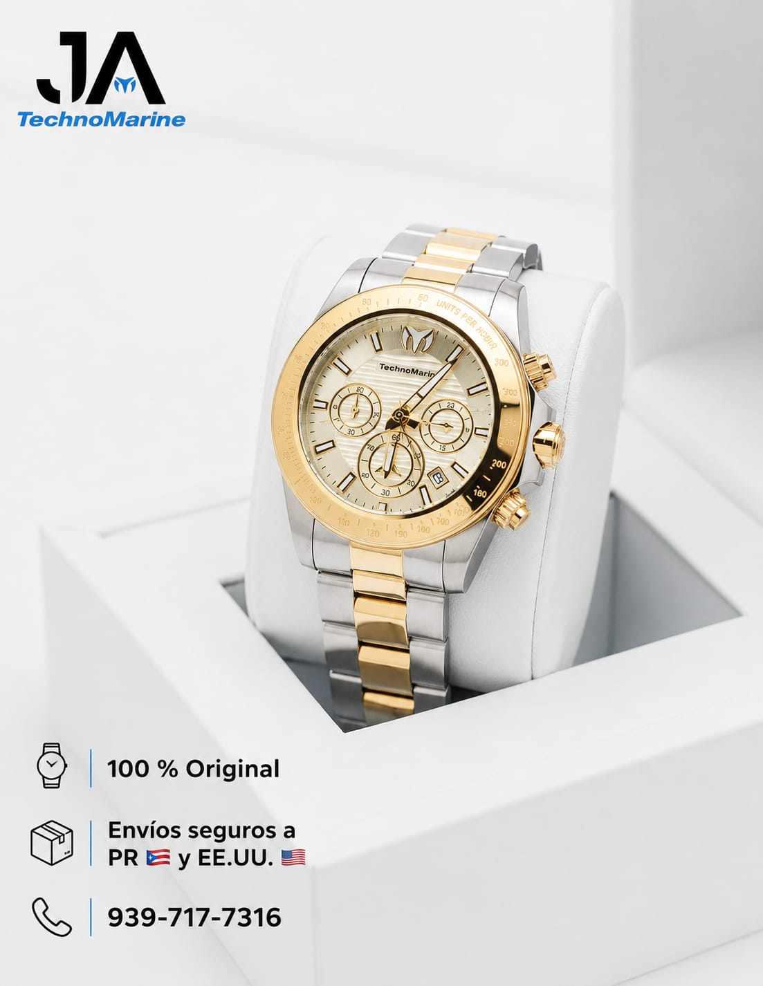 TechnoMarine Manta Ray Men's Watch - 42mm, Gold, Steel