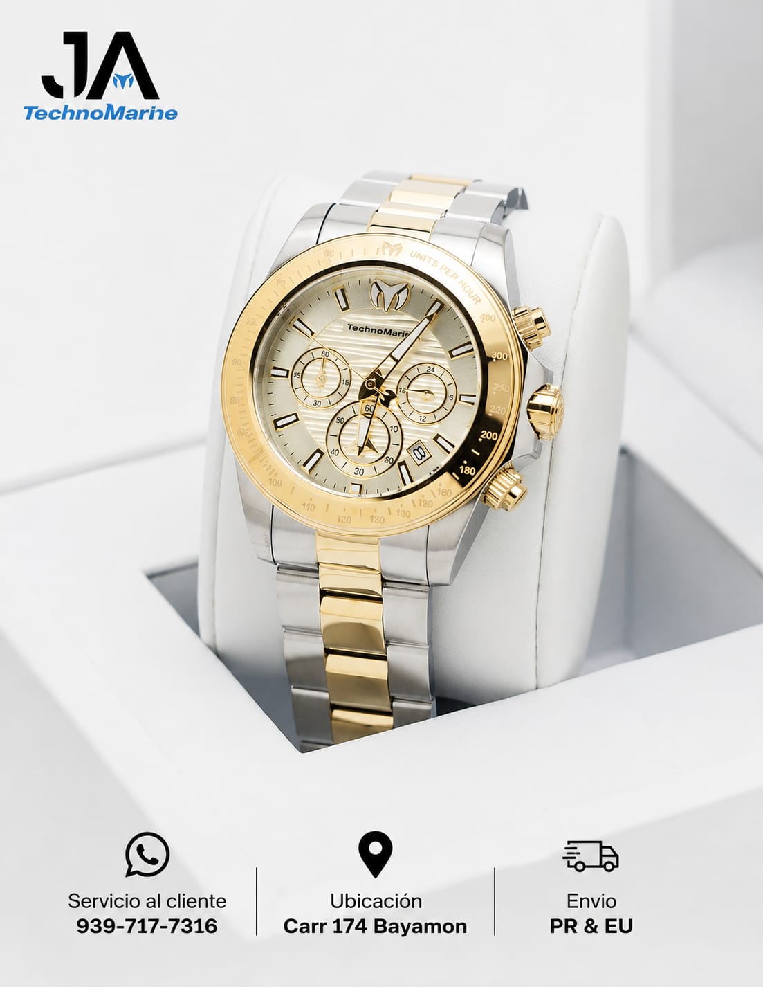 TechnoMarine Manta Ray Men's Watch - 42mm, Gold, Steel